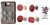 SET A : English Hand Cast Pewter Wax Sealing Coins x 4 designs. For use with our Pewter handle kits available above