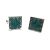 Green & Silver Classic Cufflinks