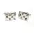 Clear Crystal Stones Classic Cufflinks