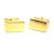 Gold Plated Wedge Classic Cufflinks