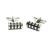 Black Transparent Stripes Classic Cufflinks