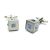 Blue Crystals Cube Classic Cufflinks