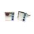 3 Blue Squares Classic Cufflinks