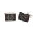 Rectangle Hammered Classic Cufflinks