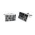 Black  Greys Rectangle Classic Cufflinks (DISC)
