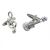 Music, Guitar & Treble Clef note mixed pair of cufflinks