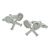 Value Saver Crossed Tennis Racquets Sport Cufflinks