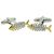 Fish Skeleton Bones Fishing Cufflinks