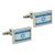 Israel Flag Bordered Cufflinks