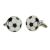 Black and White Football Cufflinks