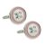 Stiched Button Cufflinks - Pink