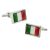 Italy Flag Bordered Cufflinks