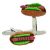 Coloured Hot Dog Food Cufflinks