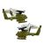 Coloured Helicopter Cufflinks