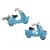 Large Detailed Design Blue Scooter MOD Cufflinks