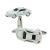 White Sports Car Cufflinks