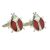 Red Bug Insect Cufflinks