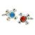 Hot & Cold Coloured Taps Plumbers Cufflinks