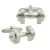 Matt Finish Weight Lifter Dumbell Gym Sports Cufflinks