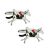 Race Horse with Colourful Jockey Equestrian Cufflinks