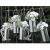 Pack of 5 Decorative Silver Hanging Cans (PWD1)