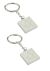 Silver Square Keyring with Engraved Masonic Design (engravable)