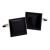 Plain Black Square Cufflnks