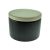 Ceramic Tobacco Jar 100g  Black With White Lid Boxed (1)