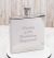 Stylishly Hippy Thin Square 2oz Hip Flask (engravable)