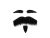 Wing Commander Bushy Moustache, Beard and Eyebrows Photo Prop (WZP2)