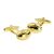 Gold Plated Rugby Ball Sports Cufflinks