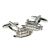 Paddle Steamer ship Boat Cufflinks