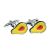Avocado Fruit Food Cufflinks