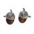 Acrylic Acorn Oak Tree Cufflinks