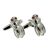 Fly with red crystal eyes Cufflinks