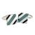 Blue & Teal Acrylic Classic Cufflinks