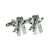 Pair of Skis and Poles Skiing Cufflinks