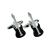 Black & Silver  Electric Guitar Music Instrument Cufflinks