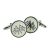 Grand Prix F1 Chequered Flag Enamelled Motor Racing Cufflinks