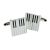 Enamelled Piano Key Music Cufflinks