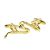 Gold Plated Saxophone Music Instrument Cufflinks