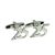 Rhodium Plated Age 25 or 25th Anniversary Cufflinks