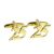 Gold Plated Age 25 or 25th Anniversary Cufflinks