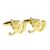 Gold Plated Age 30 or 30th Anniversary Cufflinks