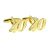 Gold Plated Age 40 or 40th Anniversary Cufflinks