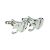 Rhodium Plated Age 50 or 50th Anniversary Cufflinks