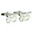 Rhodium Plated AGE 65 Cufflinks