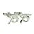 Rhodium Plated AGE 75 Cufflinks