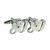 Rhodium Plated AGE 80 Cufflinks