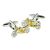 Two Tone Sporty Motorbikes Cufflinks
